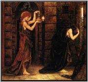 Evelyn De Morgan Hope in a Prison of Despair, oil painting artist